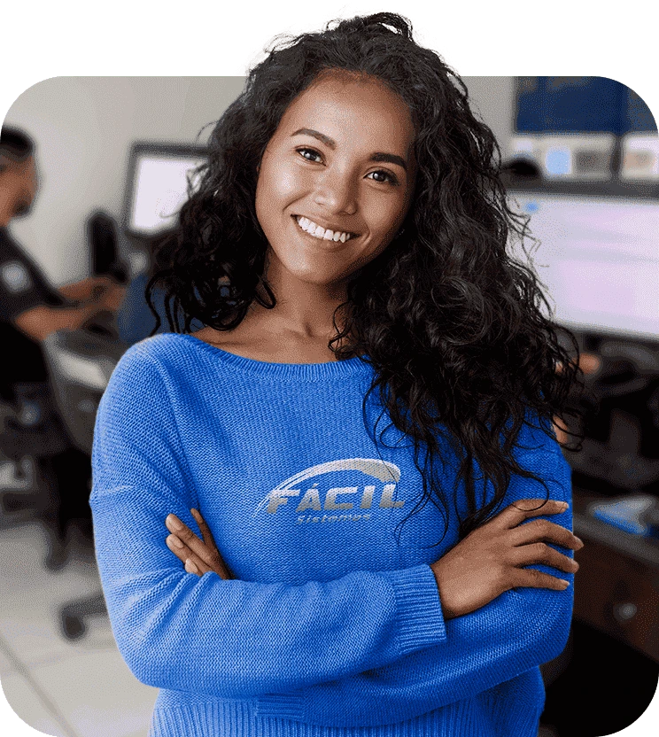 Equipe de suporte da Fácil Sistemas - Atendimento humanizado e rápido